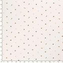 Tissu jersey jardins fond blanc cassé