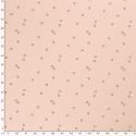Tissu jersey oiseaux fond nude