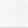 Tissu voile de coton gaufré carreau 0,5X0,5 cm blanc