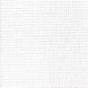 Tissu voile de coton gaufré carreau 0,5X0,5 cm blanc