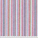 Tissu toile Oshkosh rayé bleu et rouge