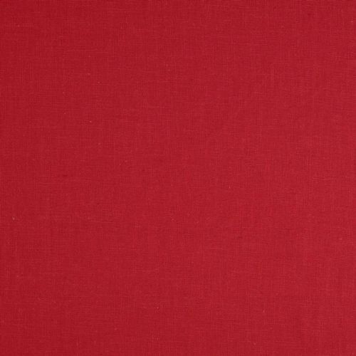 Tissu lin uni lavé rouge vif Tissu lin uni lavé rouge vif