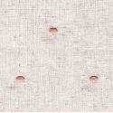 Tissu viscose/lin brodé pois nude fond naturel