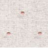 Tissu viscose/lin brodé pois nude fond naturel