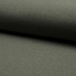 Tissu sweat chiné kaki clair