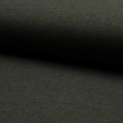 Tissu sweat chiné gris foncé