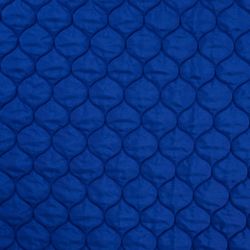 Tissu doublure matelassé bleu électrique