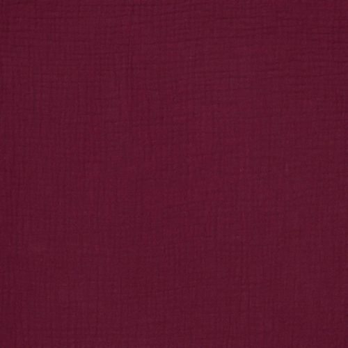 Tissu double gaze framboise écrasée Bio Tissu double gaze framboise écrasée Bio