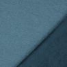 Tissu sweat minky chiné bleu canard