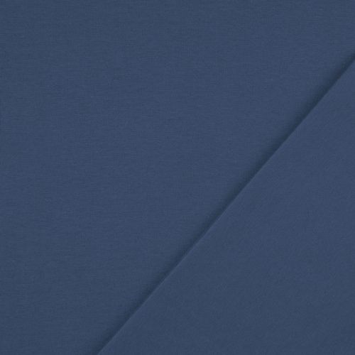Bord côte tubulaire largeur 70 cm bleu jean Bord côte tubulaire largeur 70 cm bleu jean