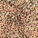 Tissu jersey viscose fleurs fond vert 
