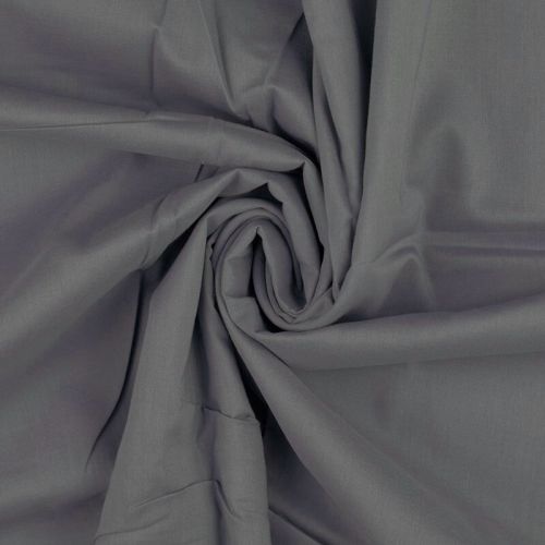 Tissu voile de coton gris moyen Tissu voile de coton gris moyen