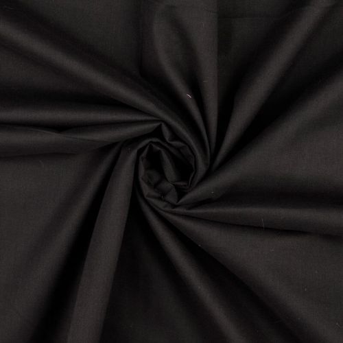 Tissu voile de coton noir Tissu voile de coton noir