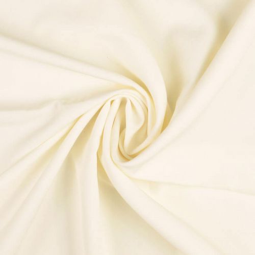 Tissu polyester stretch blanc cassé Tissu polyester stretch blanc cassé