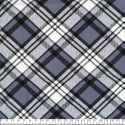 Tissu popeline de viscose carreaux bleu
