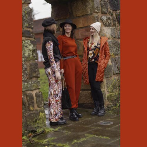 Tissu jersey twill uni terracotta Tissu jersey twill uni terracotta