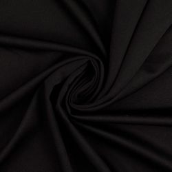 Tissu jersey twill uni noir