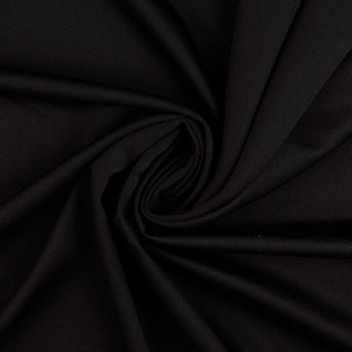 Tissu jersey twill uni noir Tissu jersey twill uni noir