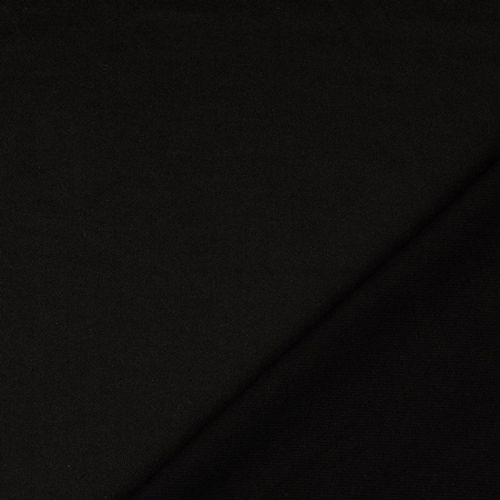 Tissu jersey twill uni noir Tissu jersey twill uni noir