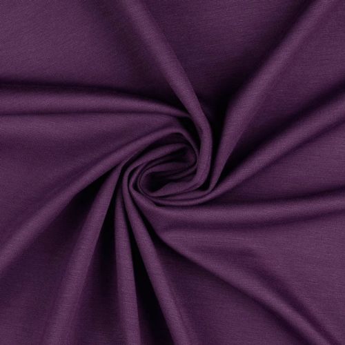 Tissu jersey punta di Roma uni violet Tissu jersey punta di Roma uni violet