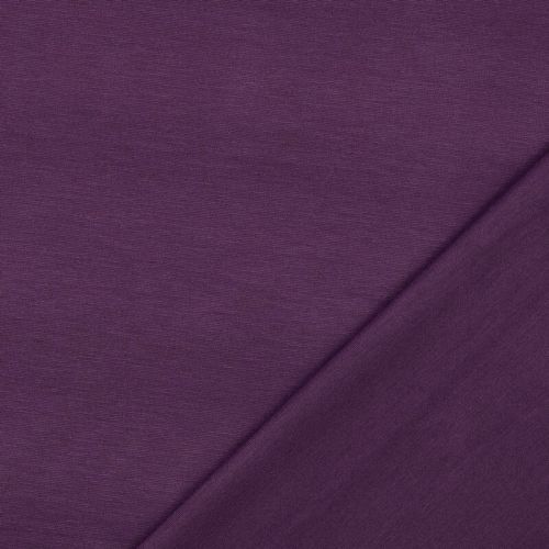 Tissu jersey punta di Roma uni violet Tissu jersey punta di Roma uni violet