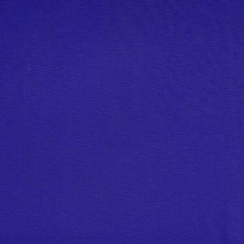 Tissu jersey punta di Roma uni bleu électrique Tissu jersey punta di Roma uni bleu électrique