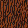 Tissu viscose zèbre noir fond fauve