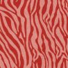 Tissu sweat Zébra rose/terracotta Poppy