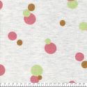 Tissu sweat pois glitter fond blanc chiné Poppy