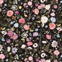 Tissu sweat fleurs romantique impression digitale