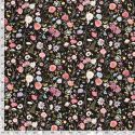 Tissu sweat fleurs romantique impression digitale