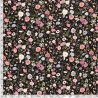 Tissu sweat fleurs romantique impression digitale
