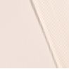 Tissu jersey côtelé 6 mm écru 