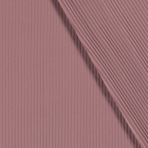 Tissu jersey cotelé 6 mm vieux rose Tissu jersey cotelé 6 mm vieux rose
