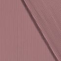 Tissu jersey cotelé 6 mm vieux rose