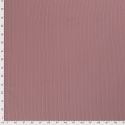 Tissu jersey cotelé 6 mm vieux rose