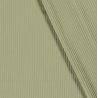 Tissu jersey cotelé 6 mm vert amande