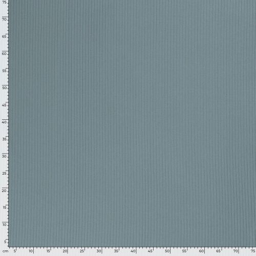 Tissu jersey cotelé 6 mm bleu jean Tissu jersey cotelé 6 mm bleu jean
