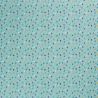 Tissu coton minis sapins fond menthe