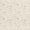 Tissu coton ciel étoilé glitter fond blanc cassé