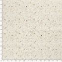 Tissu coton ciel étoilé glitter fond blanc cassé