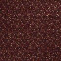 Tissu coton rennes glitter fond bordeaux