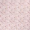 Tissu cadeaux et rennes glitter fond rose