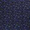 Tissu coton rennes glitter fond bleu marine