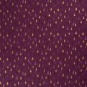 Tissu forêt de sapins glitter fond bordeaux 