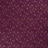 Tissu forêt de sapins glitter fond bordeaux 