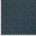 Tissu coton feuillage glitter fond gris foncé