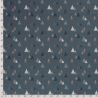 Tissu coton sapin glitter fond gris foncé 