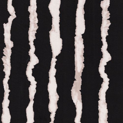 Tissu twill viscose vagues sable fond noir Tissu twill viscose vagues sable fond noir