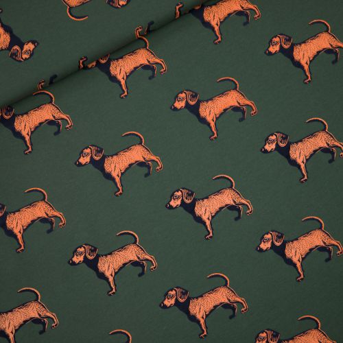 Tissu French Terry Doggies See You at Six Tissu French Terry Doggies See You at Six
